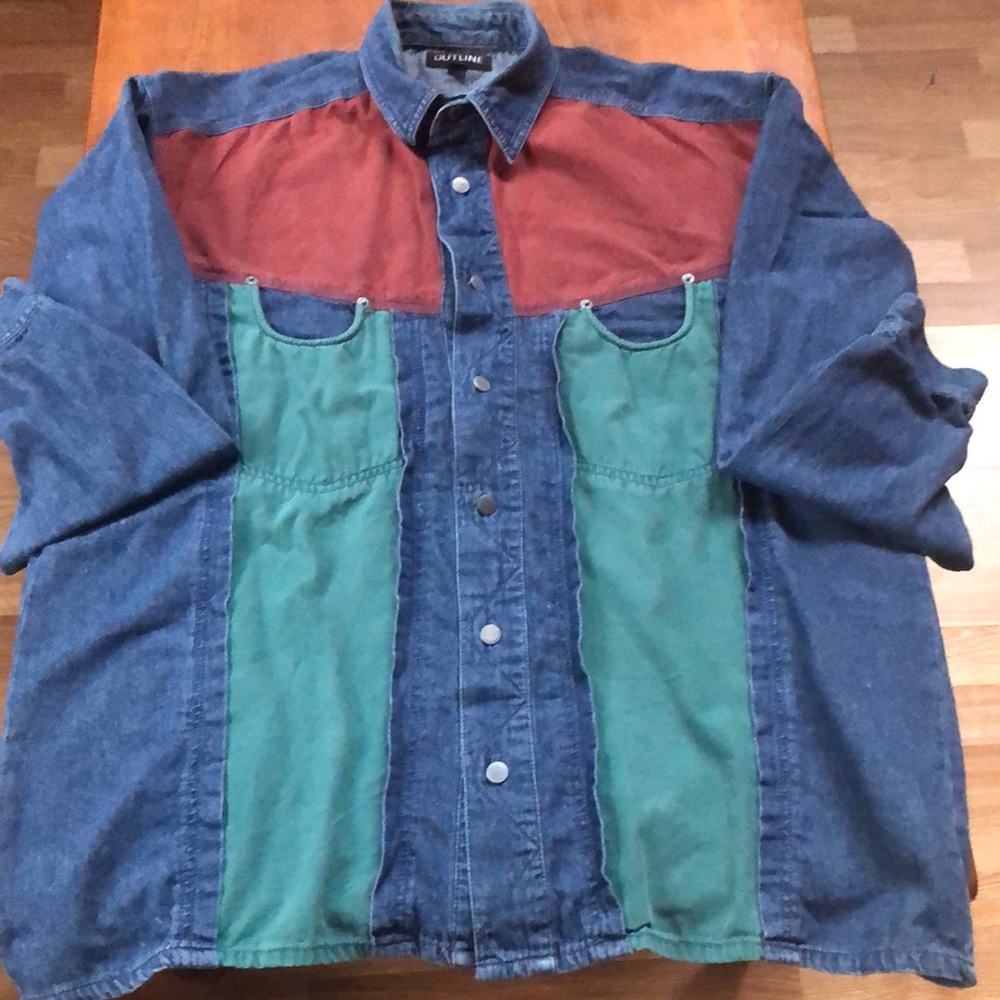 Outline Vintage Multicolor Denim Shirt